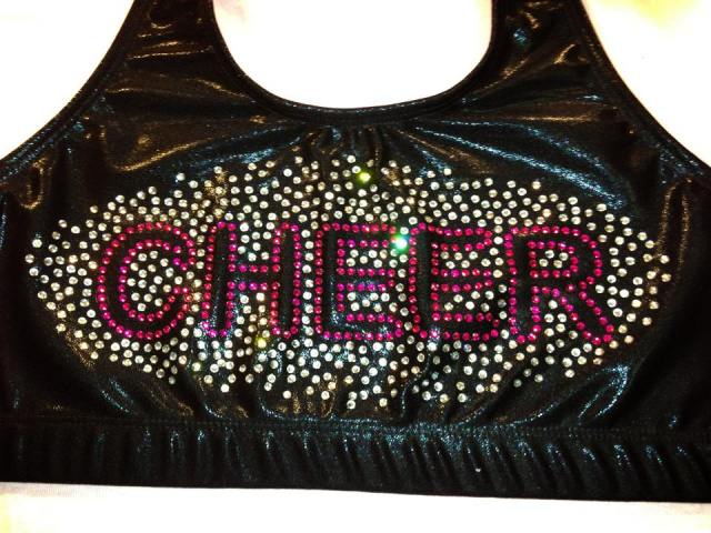 Blinged out Sports Bra